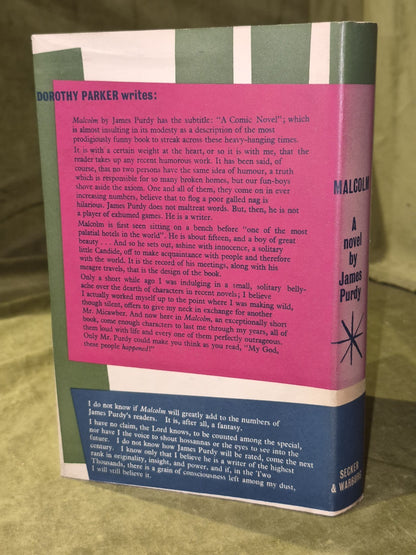 Malcolm, James Purdy. 1960 1st Edition in Dust Jacket1