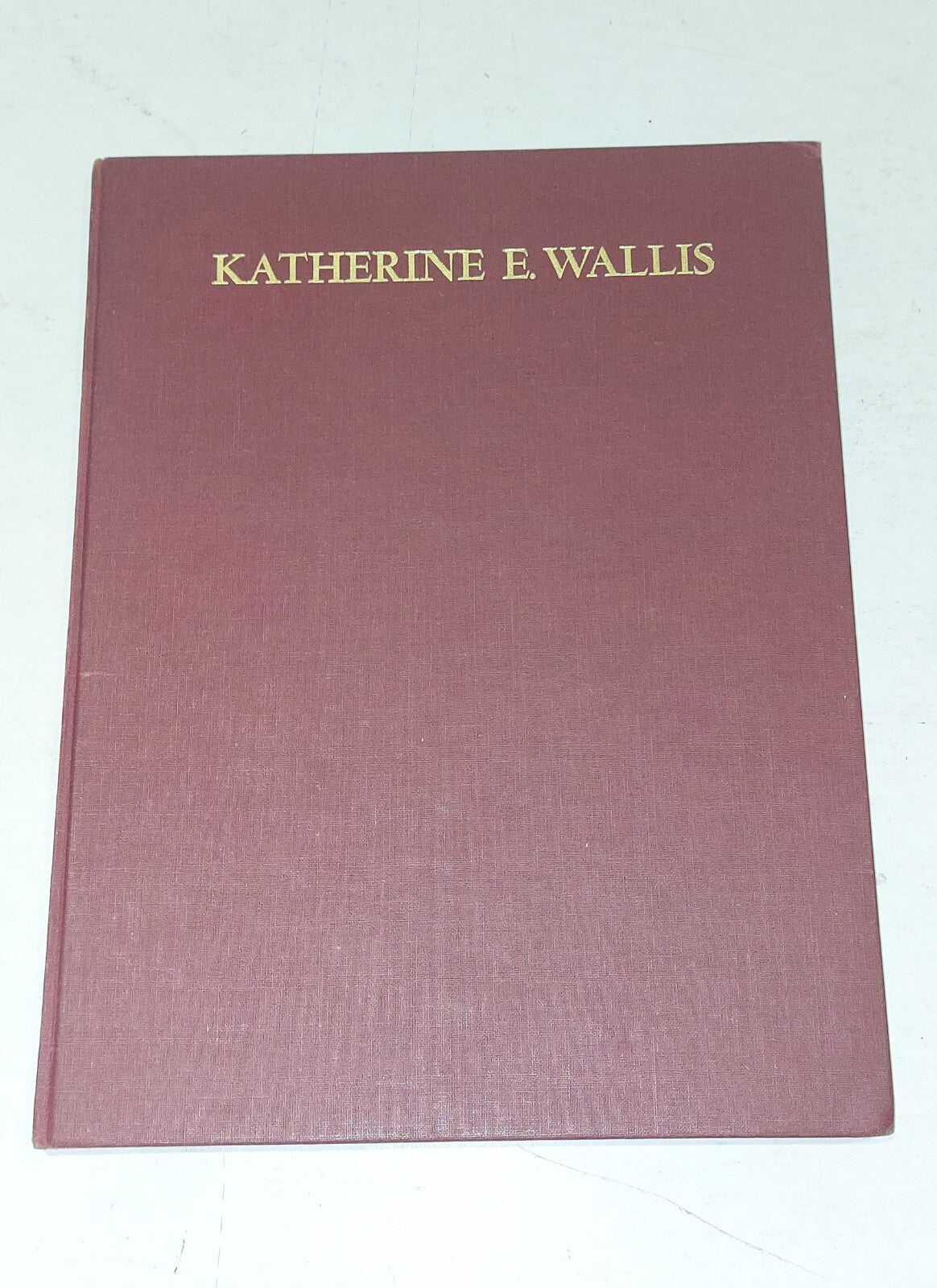 Katherine E. Wallis  Candian Sculptor, Hb Book0