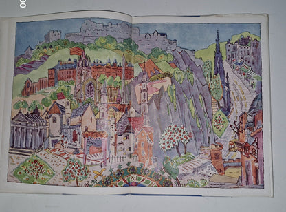 THE ENCHANTED CAPITAL OF SCOTLAND JESSIE M KING ILLUSTRATED  1945 1st Edition.15