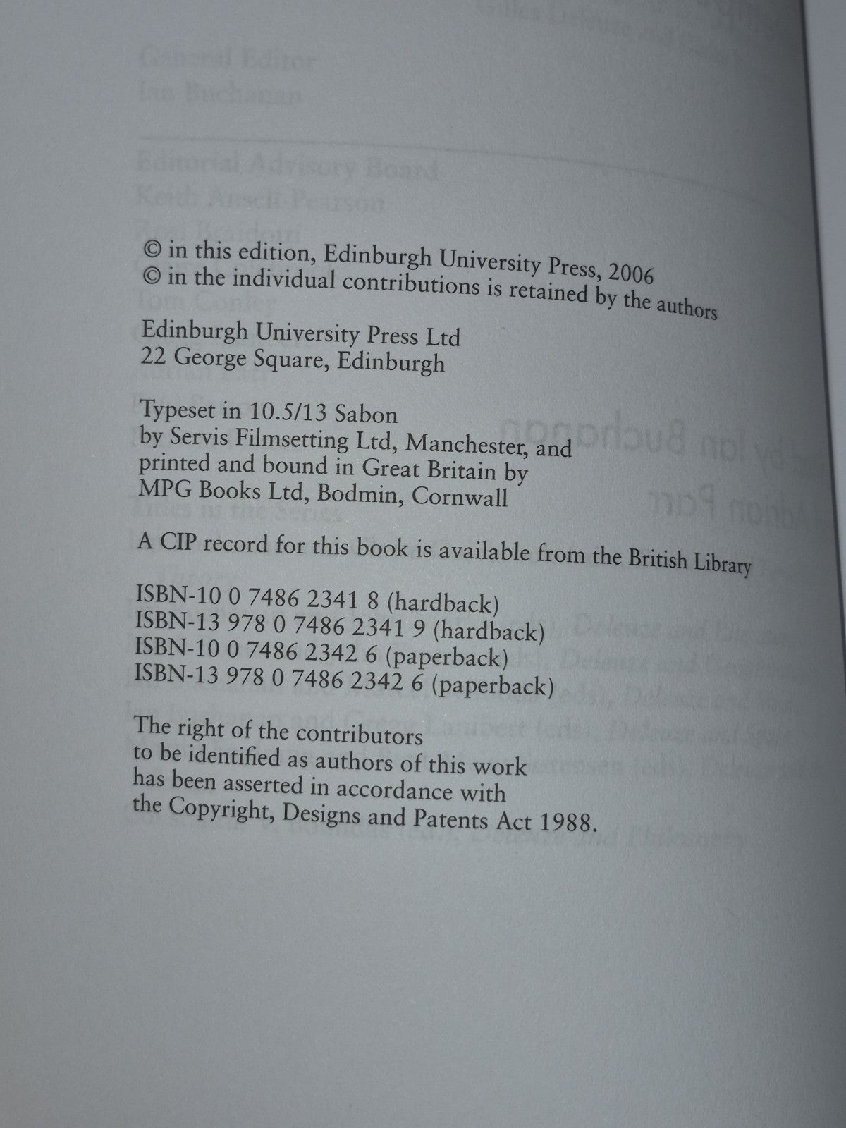 Deleuze and the Contemporary World (2006) Connections4