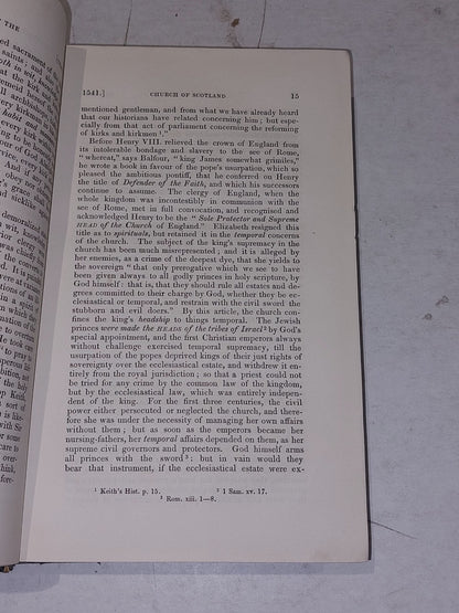 The History Of The Church Of Scotland By Thomas Stephen, C1840 [Vol. 14] Hb5