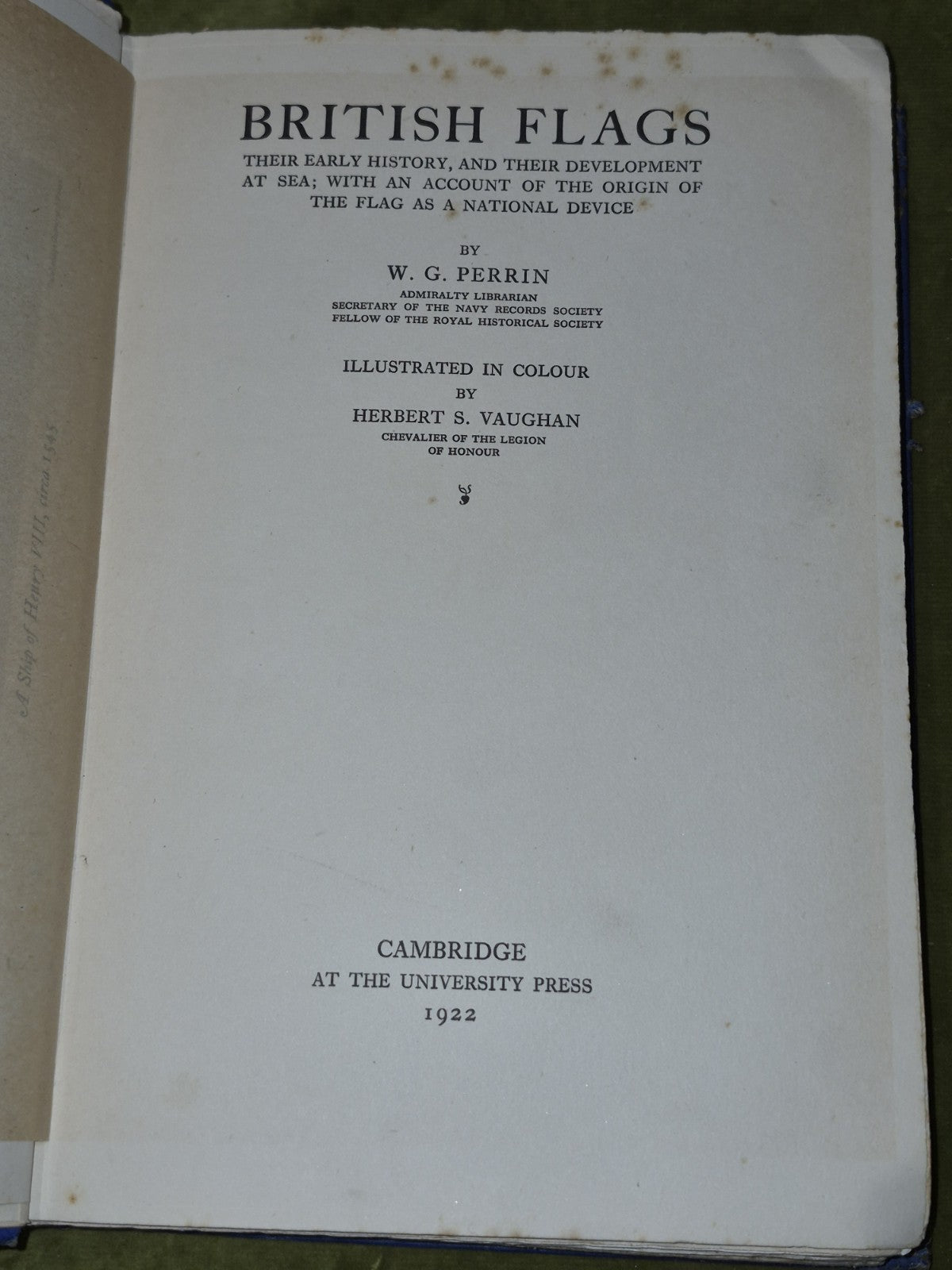 British Flags (1922 First Edition) W. G. Perrin Cambridge University Press6