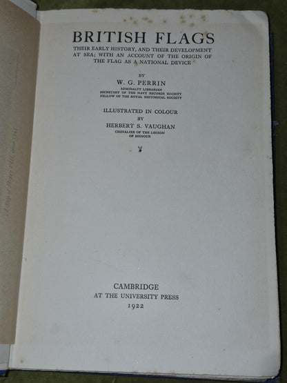 British Flags (1922 First Edition) W. G. Perrin Cambridge University Press6