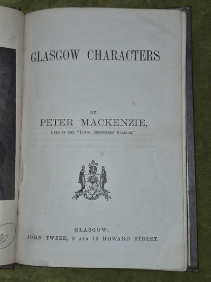 Glasgow Characters Peter Mackenzie 1857 John Tweed People's Edition4