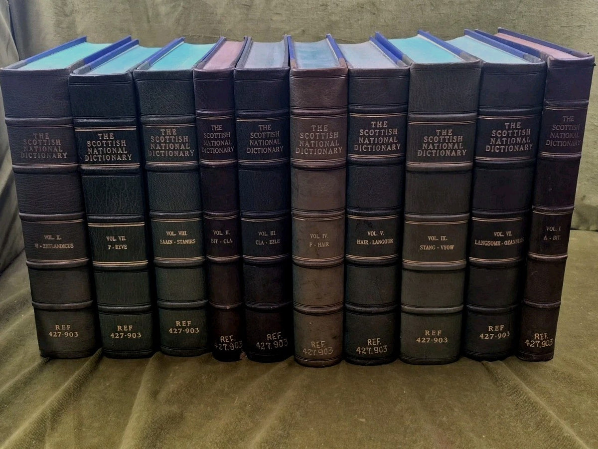 Scottish National Dictionary - Grant & Murison 1974 1st ed Quarter Leather0