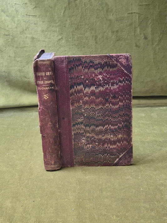 David Gray & Other Essays Chiefly on Poetry - Robert Buchanan , Sampson Low 18680