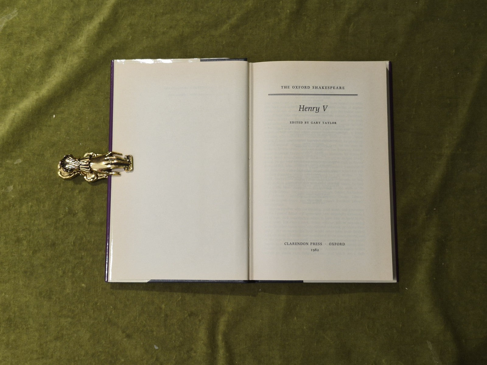 The Oxford Shakespeare - Henry V - Ed. Gary Taylor 1982 VGC HB DJ5