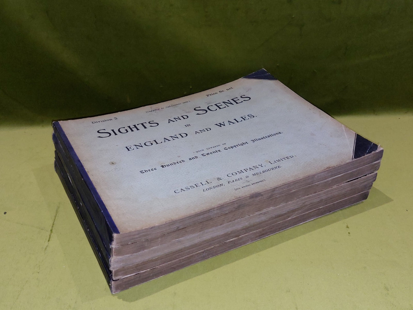 Sights and Scenes in England and Wales Volumes 1 -5 Cassell & Co 19000