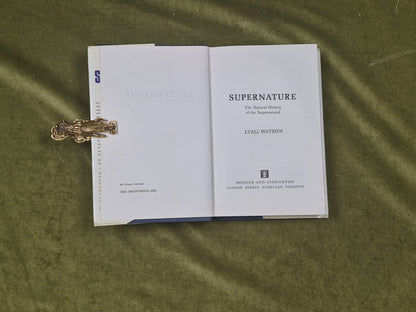 Supernature by Lyall Watson , Hodder & Stoughton 1973 1st HB DJ4