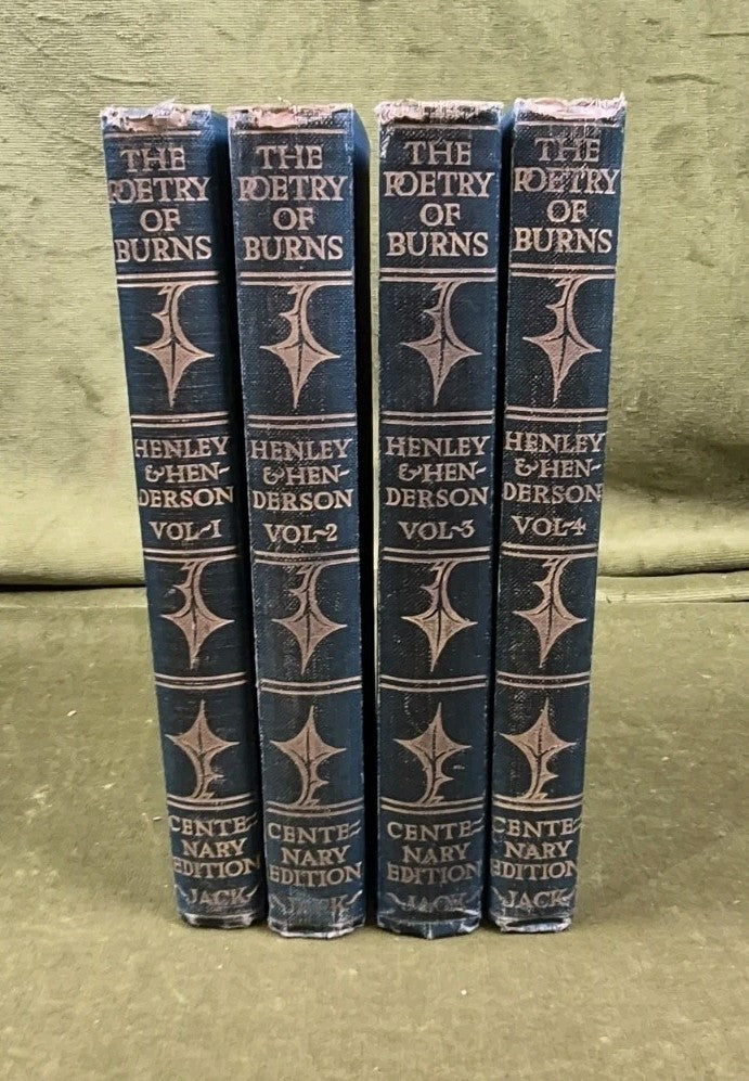 The Poetry of Robert Burns ed. Henley & Henderson Volumes 1-4 1901 TC & EC Jack0