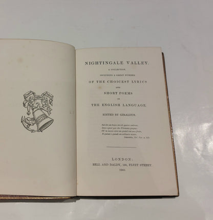 Antiquarian Nightingale Valley, Edited By Giraldus (1860) Leather Bound Book6