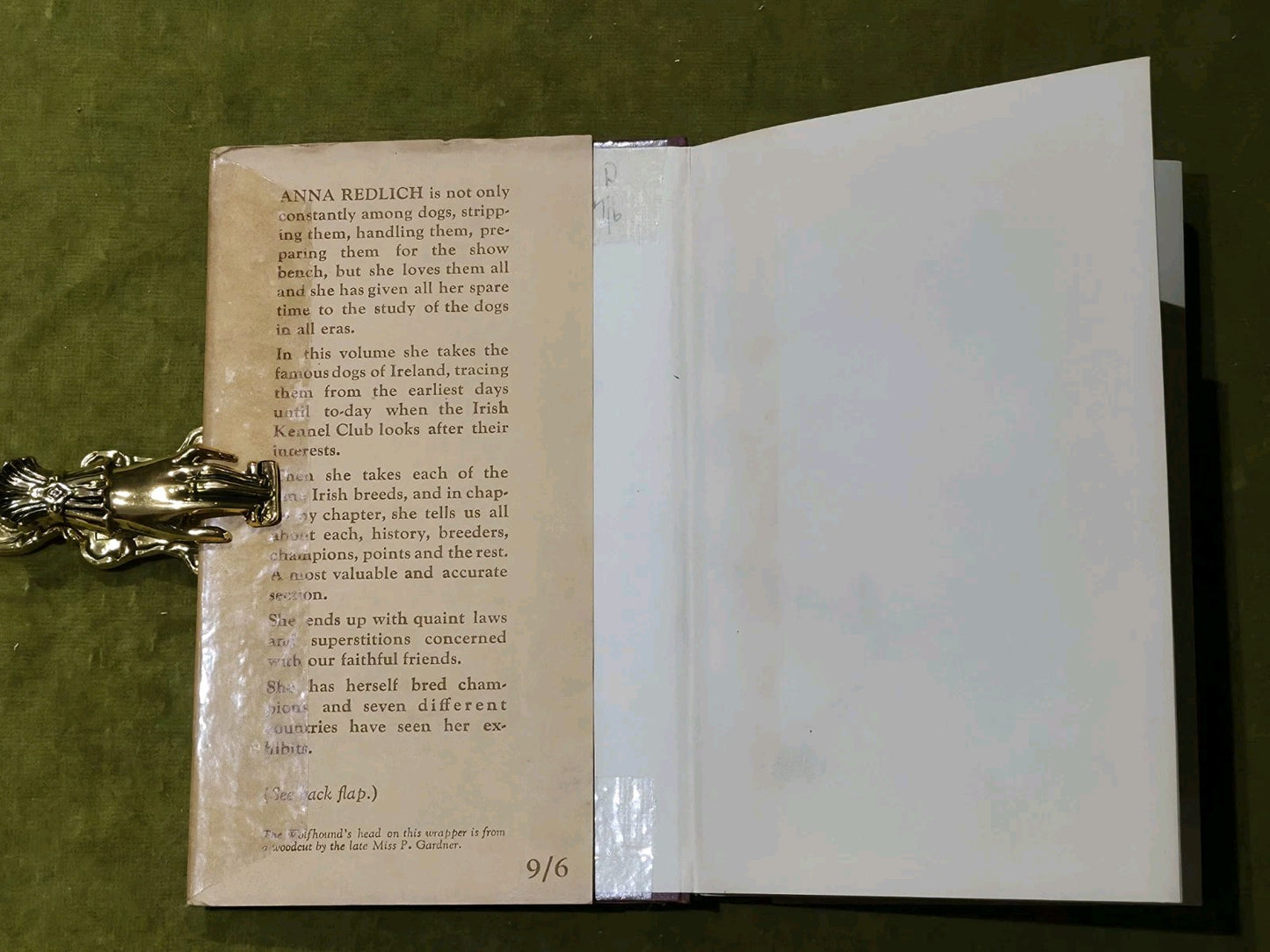 The Dogs of Ireland – 1st Ed 1949 – Anna Redlich – Irish Breeds – w/ Dust Jacket3