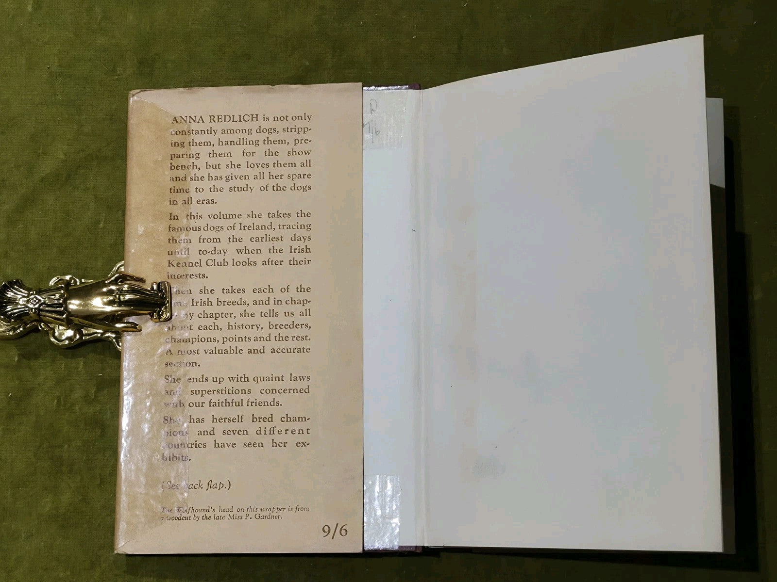 The Dogs of Ireland – 1st Ed 1949 – Anna Redlich – Irish Breeds – w/ Dust Jacket3