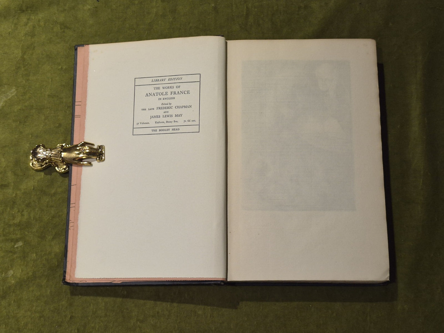 The Crime of Sylvestre Bonnard - Antaole France , John Lane The Bodley Head 19316