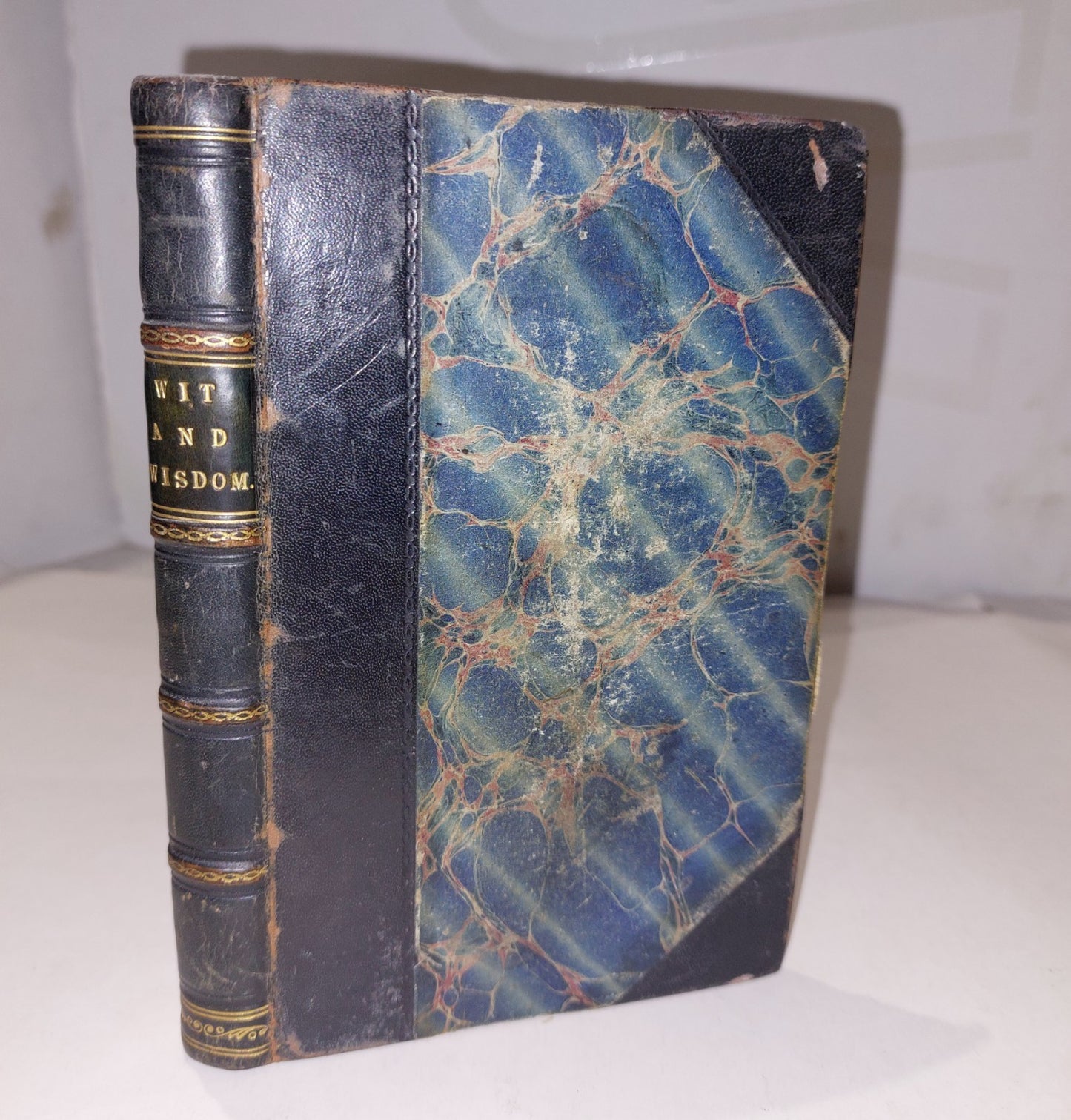 Book Of Wit & Wisdom In Prose & Verse [James McGeachy] (1877) Quarter Leather Hb0