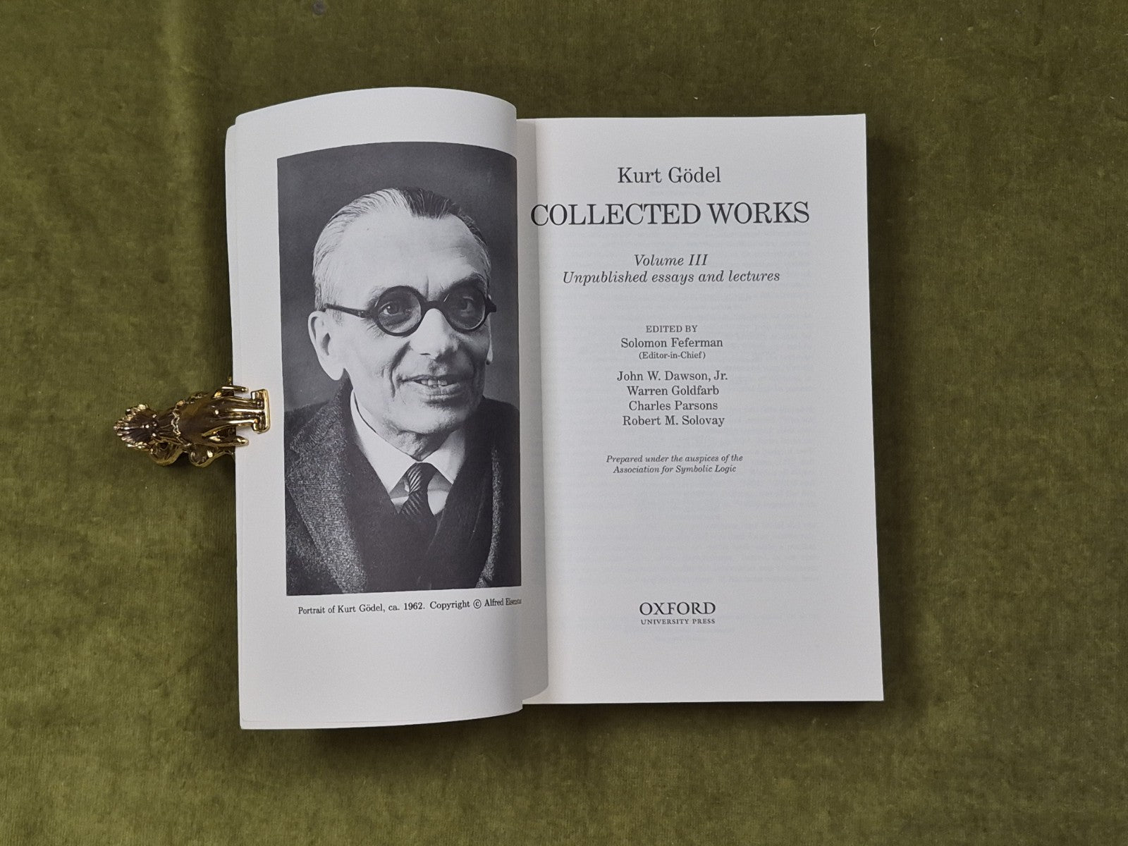 Kurt Godel Collected Works Vols 1-3 - Solomon Feferman Oxford 2001 Paperbacks3