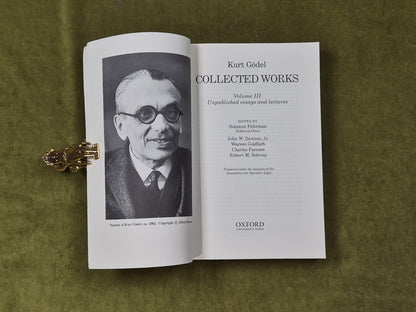 Kurt Godel Collected Works Vols 1-3 - Solomon Feferman Oxford 2001 Paperbacks3