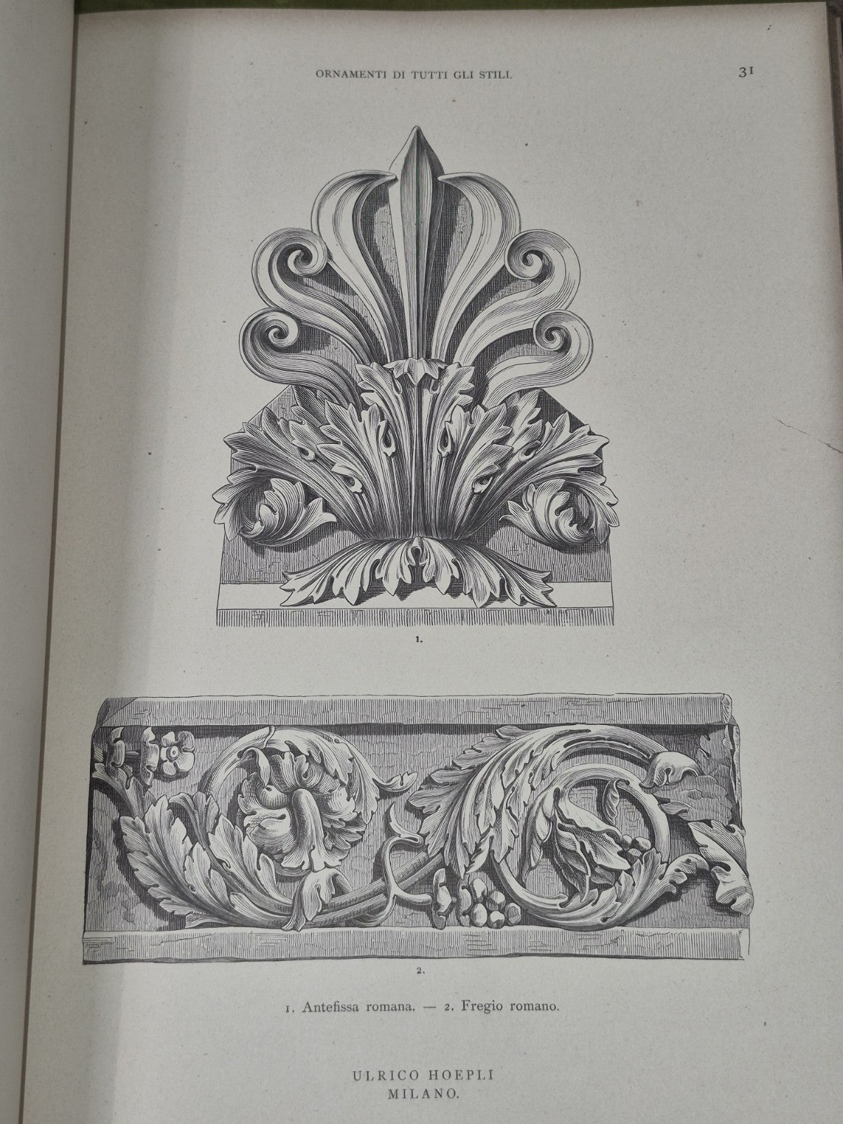 Ornamenti di tutti gli stili classificati in ordine storico 1881 Hoepli Boito9