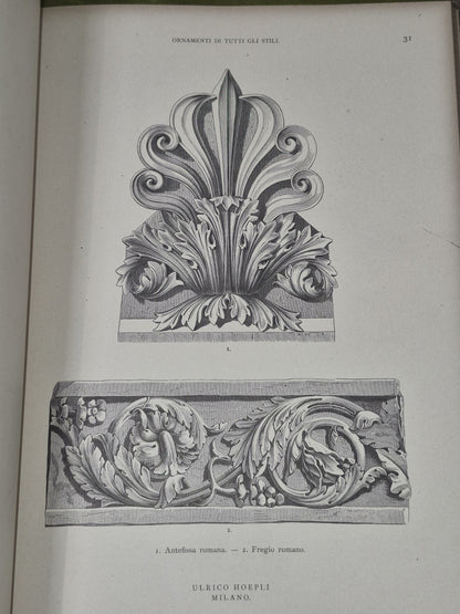 Ornamenti di tutti gli stili classificati in ordine storico 1881 Hoepli Boito9