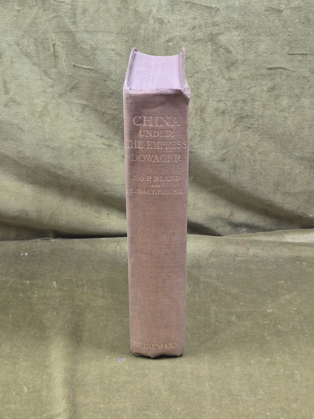China Under the Empress Dowager - J O P Bland & E. Backhouse Heinemann 1910 1st2