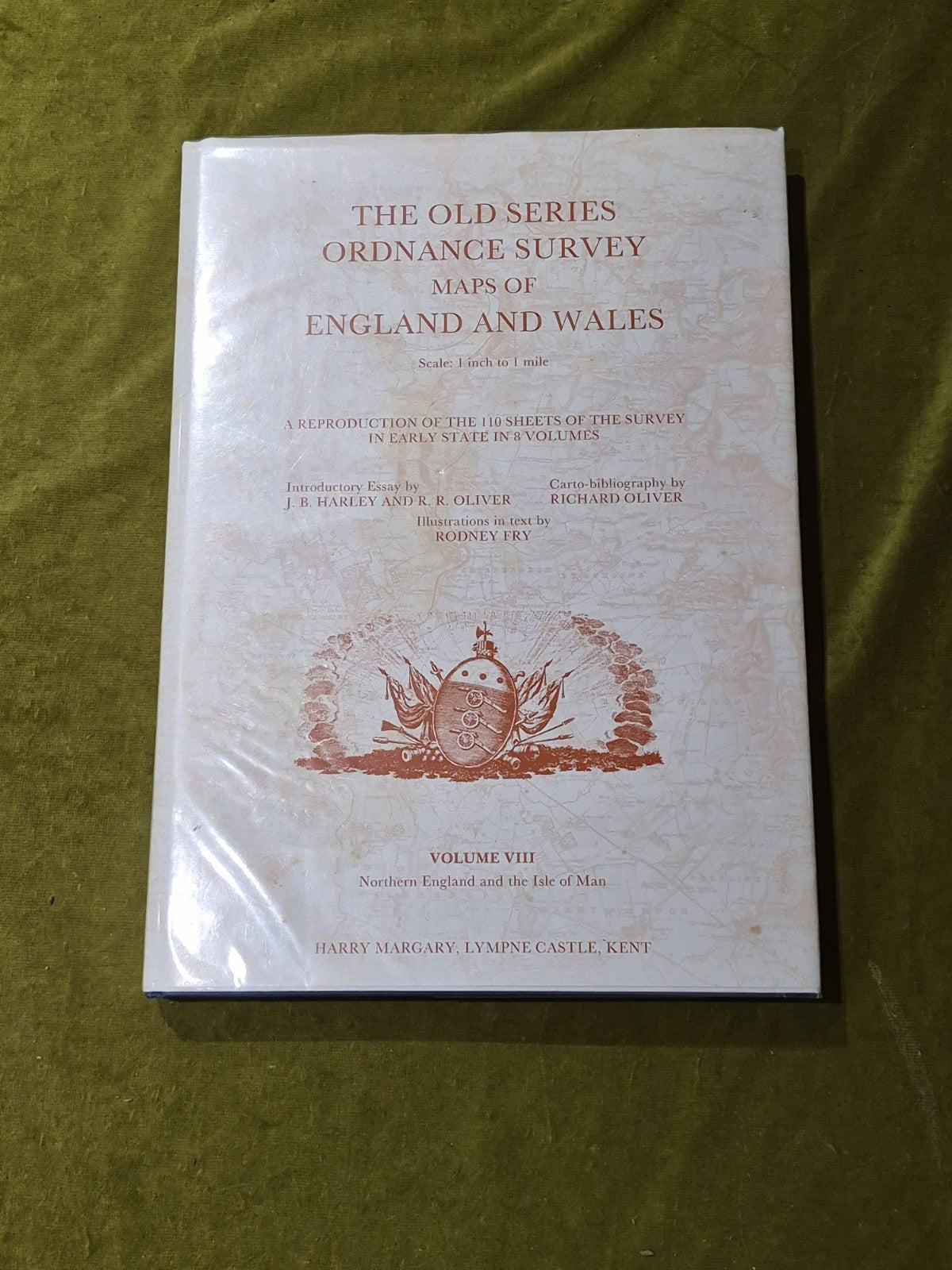 Old Series Of Ordnance Survey Maps Of England and Wales Vol 8 VIII HB DJ 19910