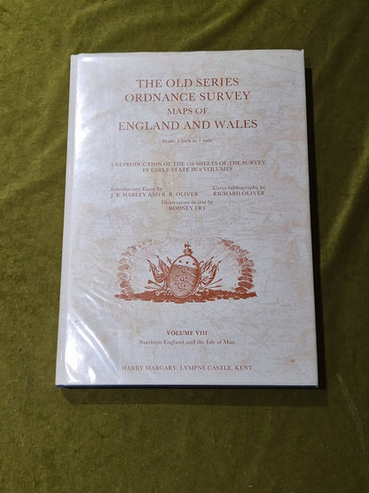 Old Series Of Ordnance Survey Maps Of England and Wales Vol 8 VIII HB DJ 19910