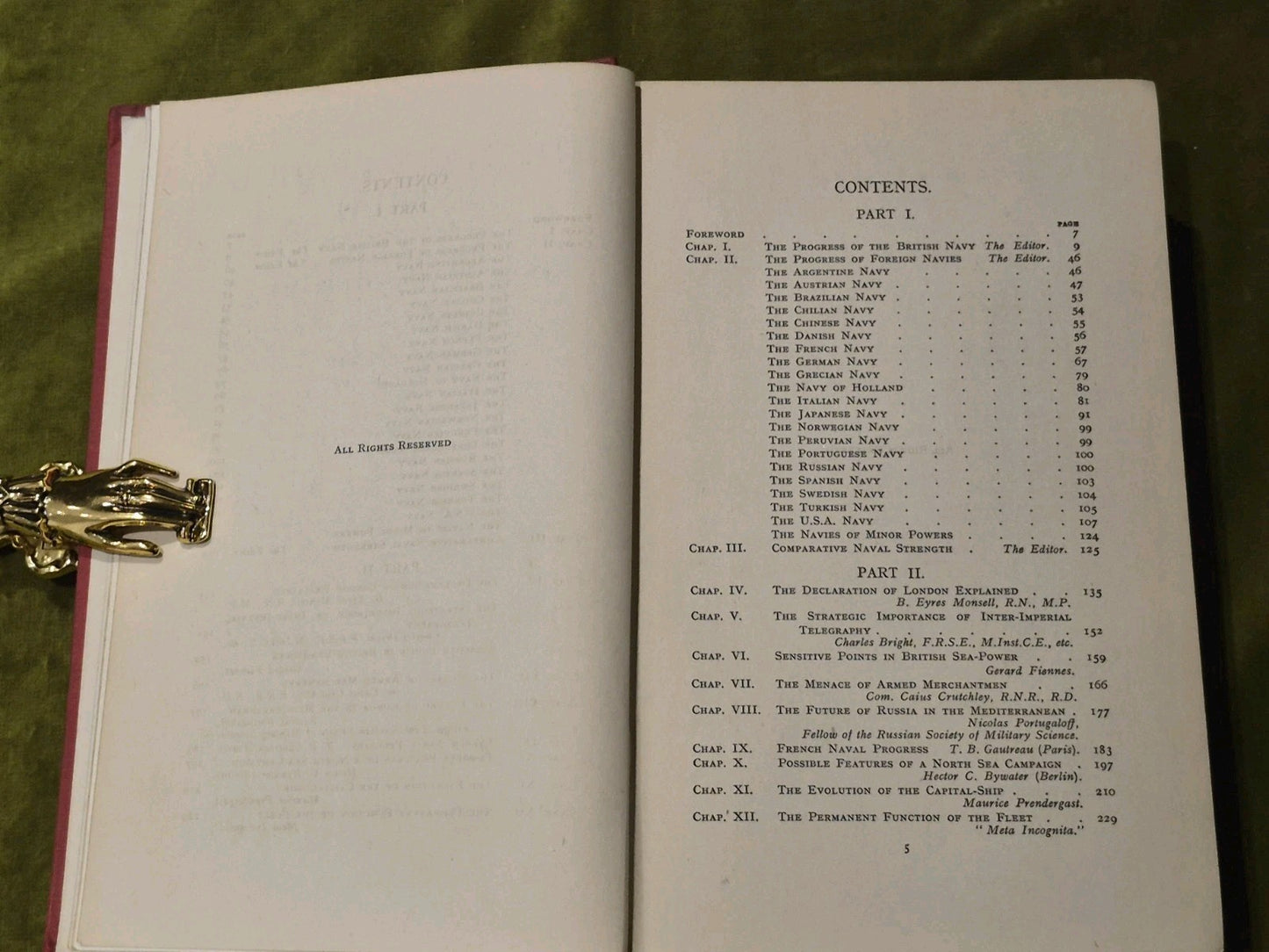THE NAVY LEAGUE ANNUAL 1910 - 11 & 1911 - 12  Hardcover Ed. Alan H. Burgoyne 5