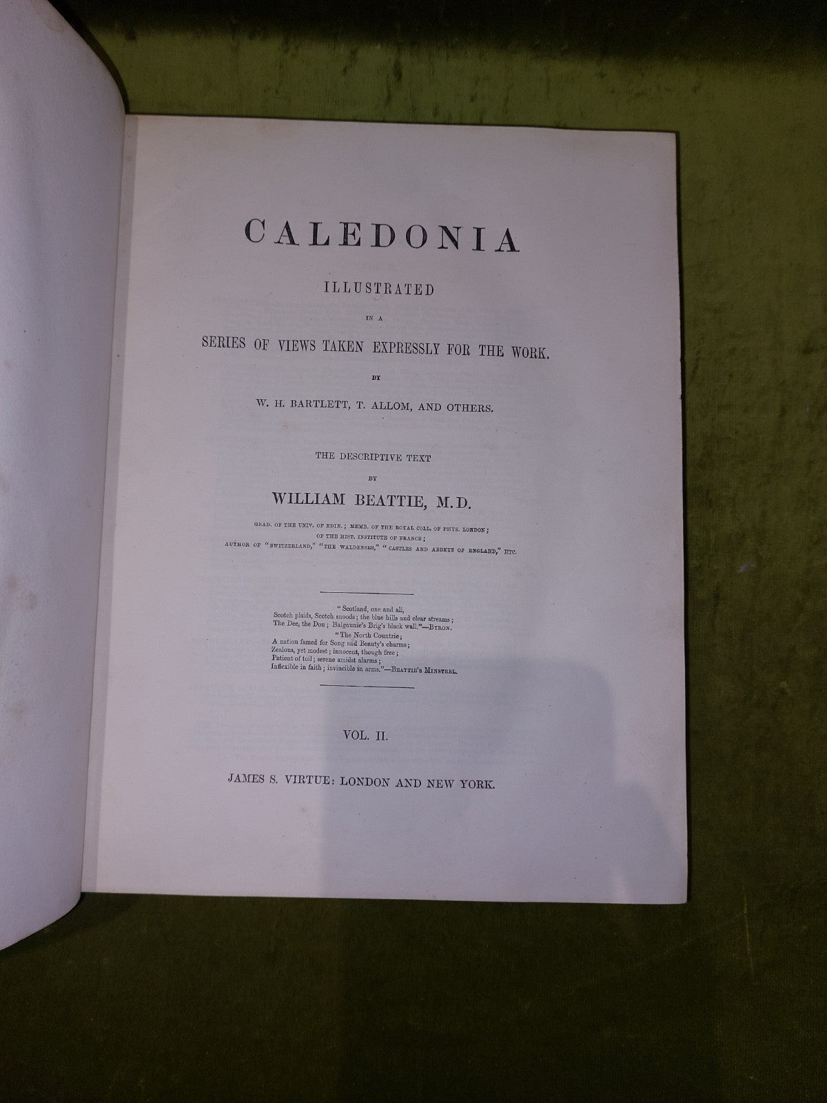 Caledonia Illustrated William Beattie Complete 2 volumes 1838 Beatties Scotland15