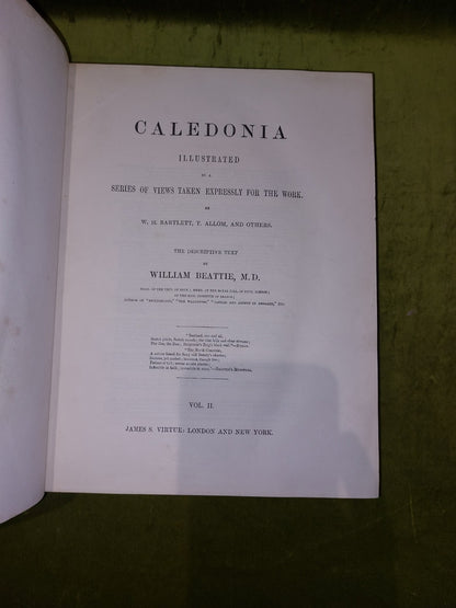 Caledonia Illustrated William Beattie Complete 2 volumes 1838 Beatties Scotland15