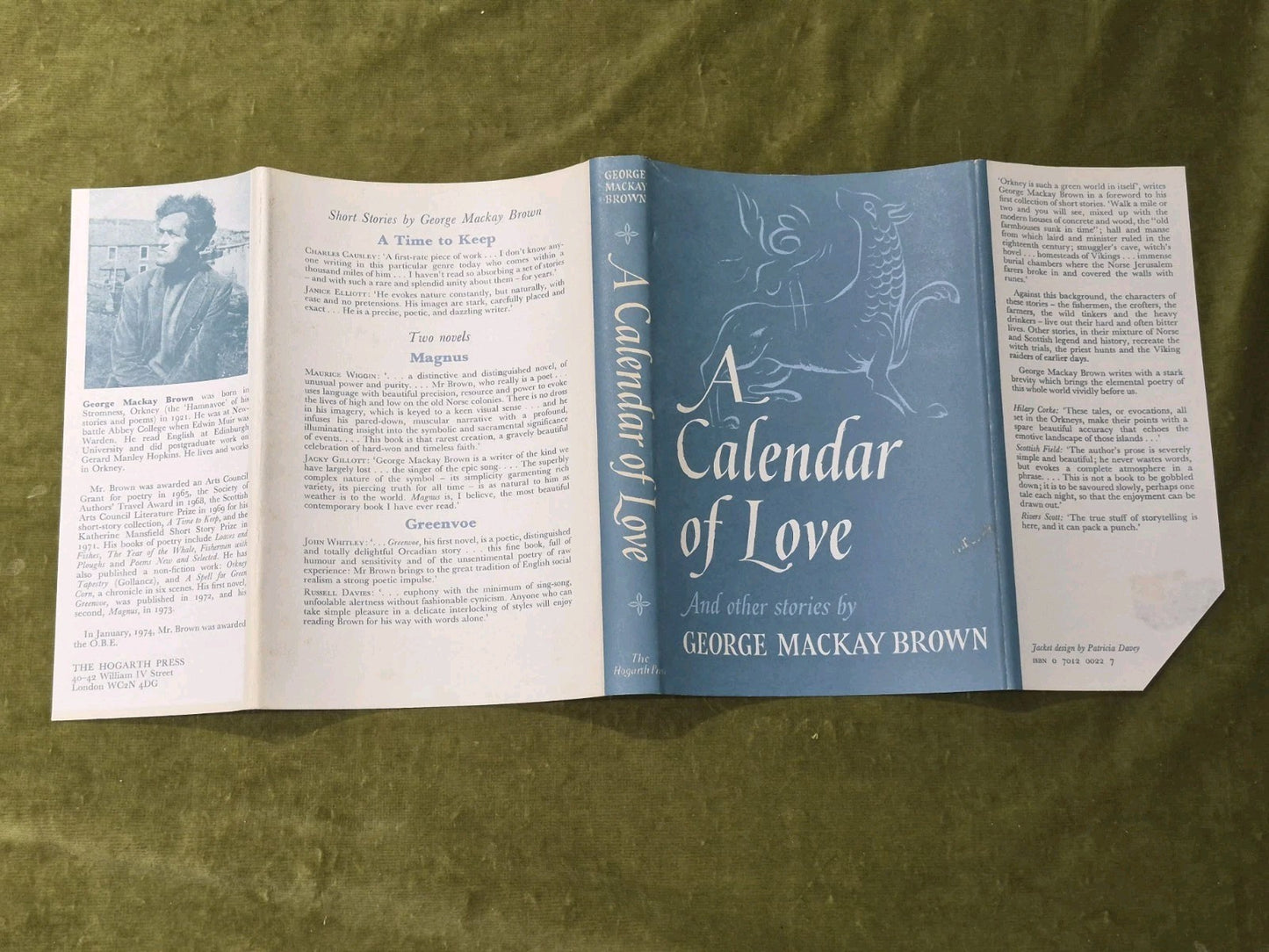 A Calendar of Love George Mackay Brown Hogarth Press First Ed. Fourth Impression3