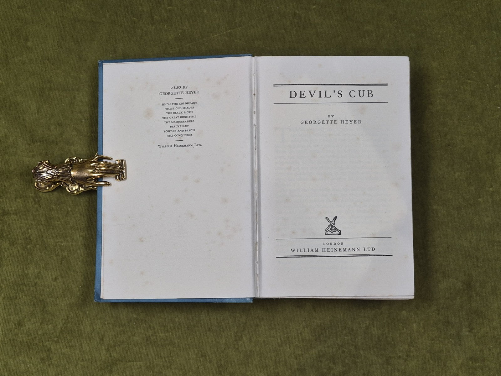 Devil's Club by Georgette Heye , Heinemann 1932 1st HB4