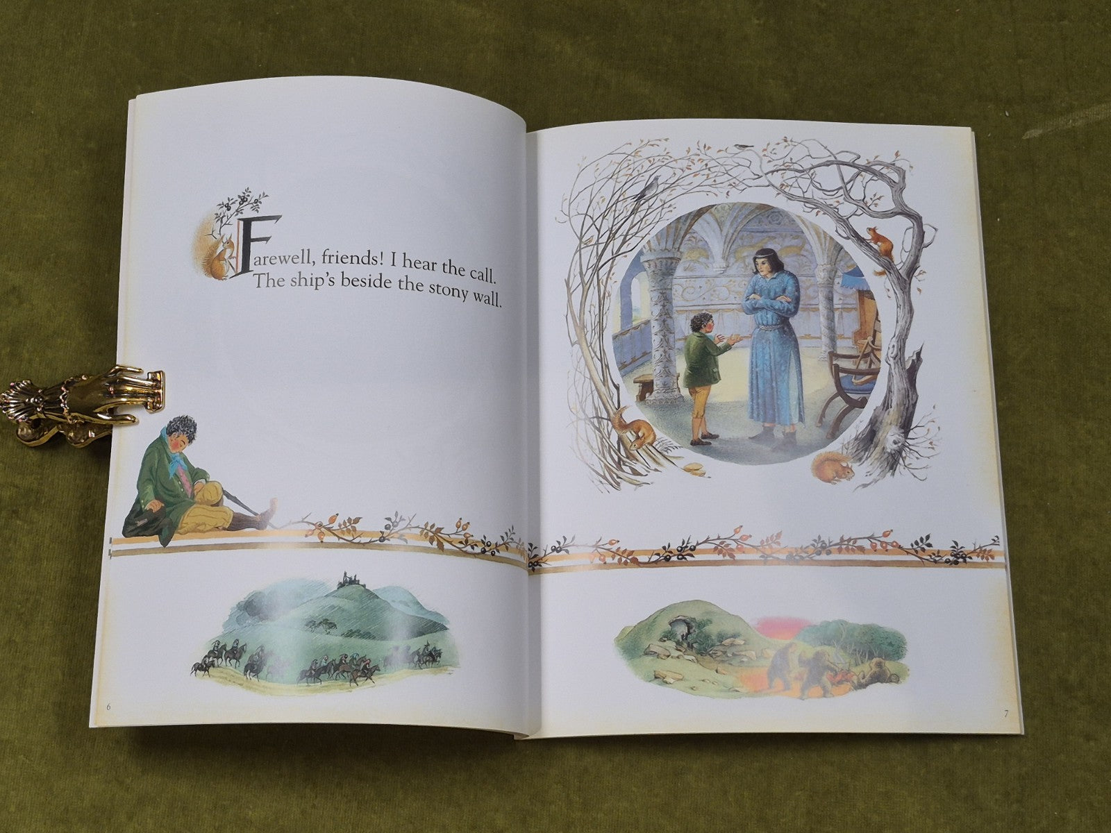 Bilbo's Last Song - J R R Tolkien , Red Fox 1st 1990 Illustrated Paperback4