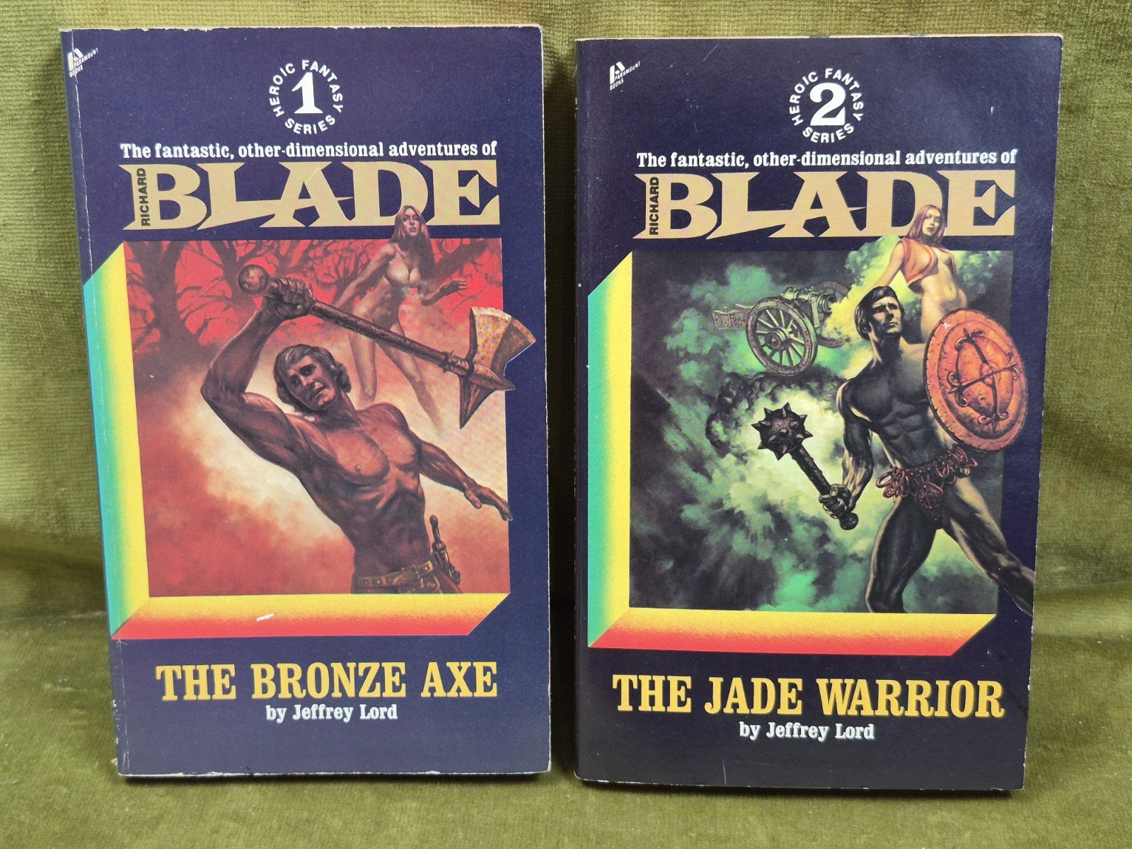 Blade Jeffrey Lord The Bronze Axe The Jade Warrior Set 1969 First Edition0