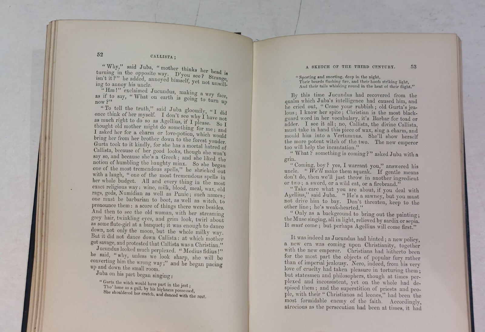 Callista  a sketch of the thrid century By Cardinal Newman Hb Book4