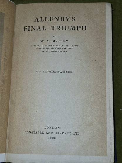 Allenby’s Final Triumph: Damascus, Jordan, By W. T. Massey - 1920 Edition7
