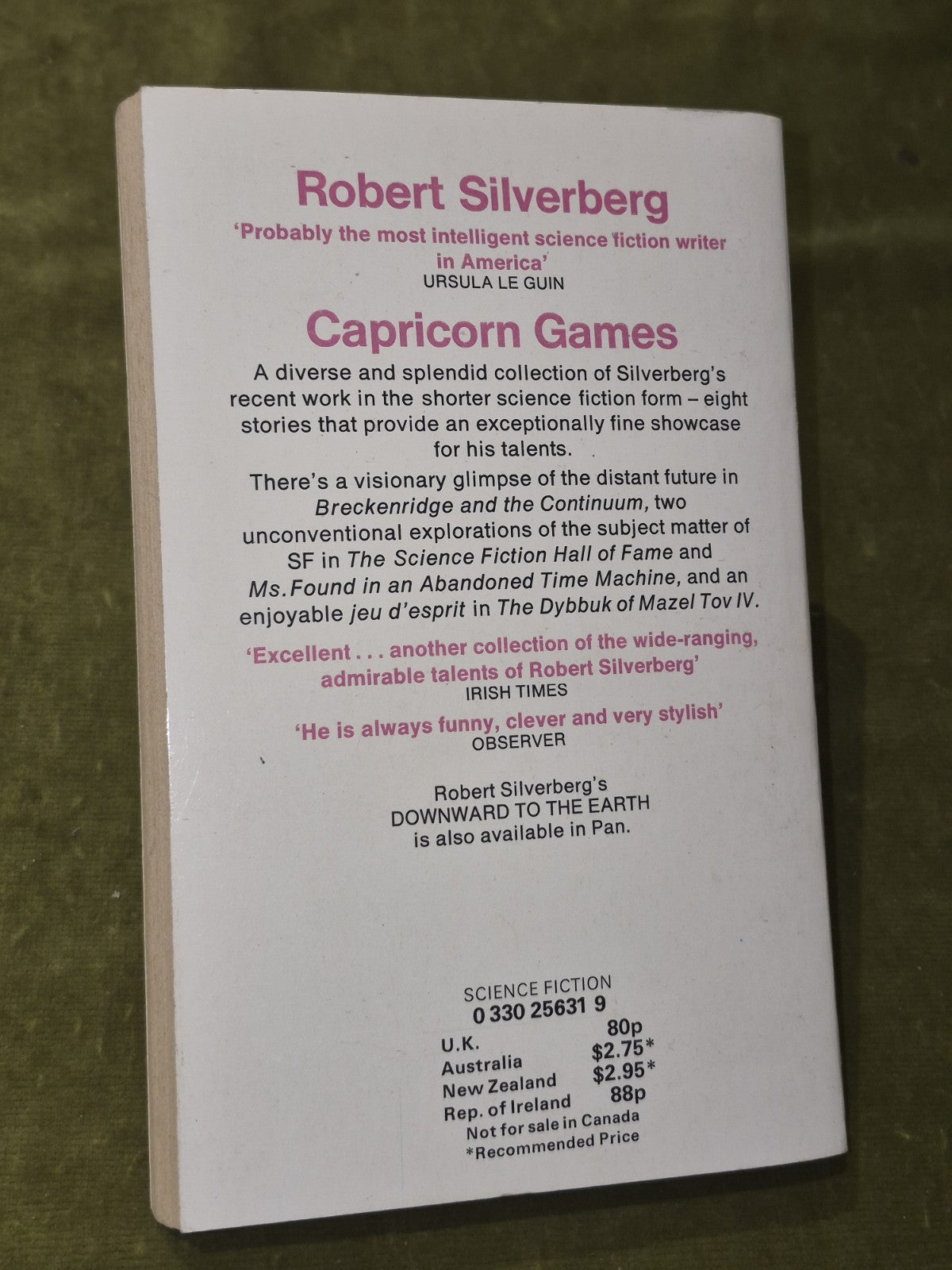 Capricorn Games - Robert Silverberg - 1979 - Pan Science Fiction2