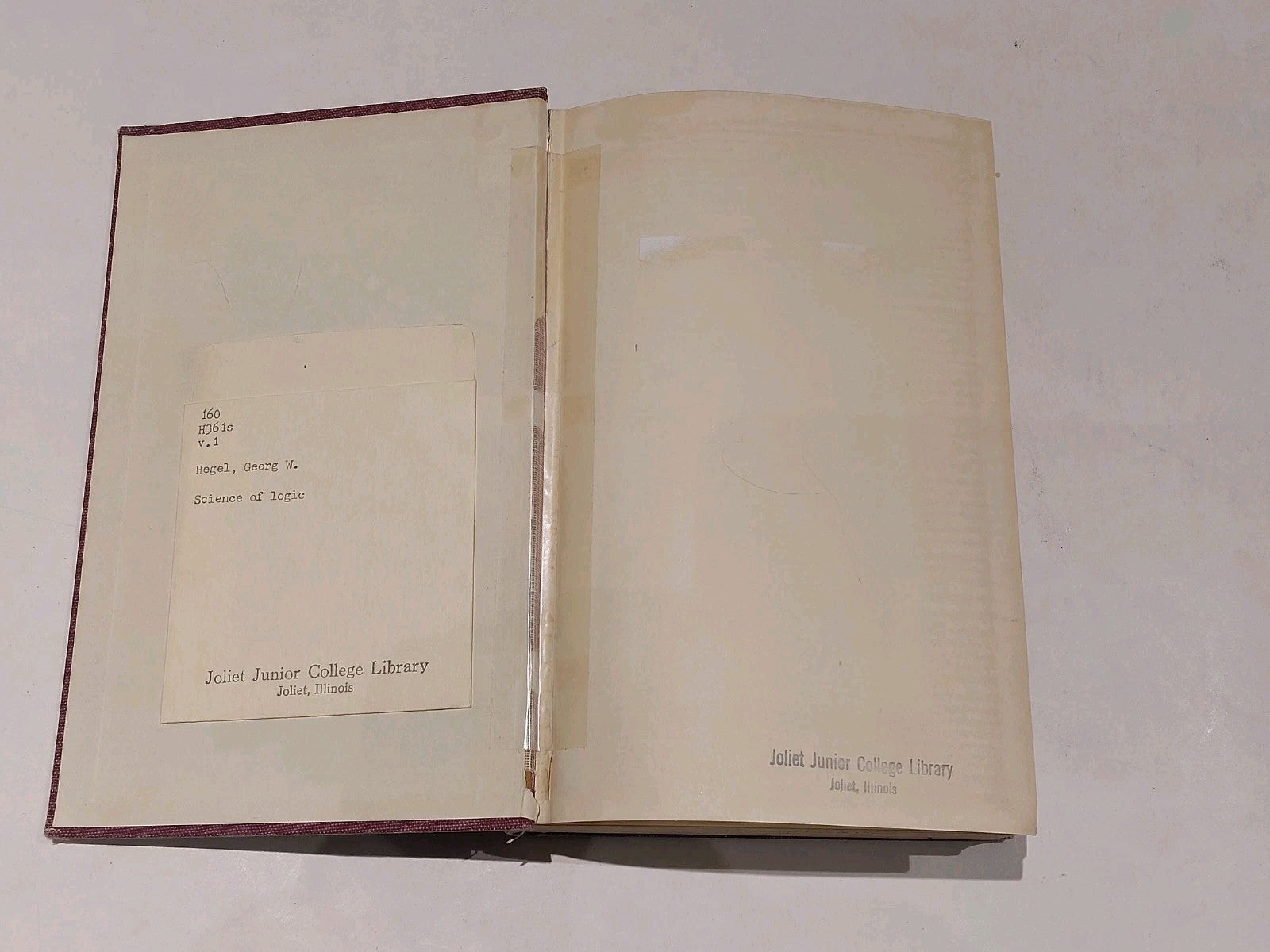 Hegel's Science of Logic [Vol. 1] 1st Ed 3rd Imp (1961) Hb Book2