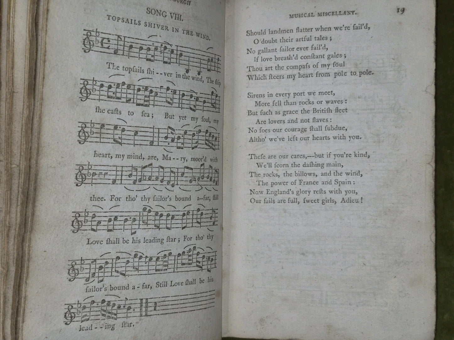 The Edinburgh Musical Miscellany Vol 1 Scottish English Irish Songs 1792 D Sime8