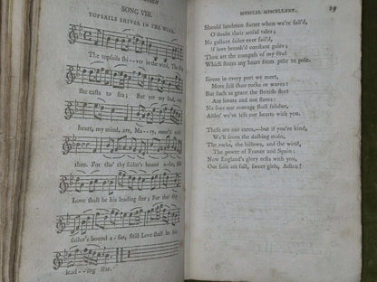 The Edinburgh Musical Miscellany Vol 1 Scottish English Irish Songs 1792 D Sime8