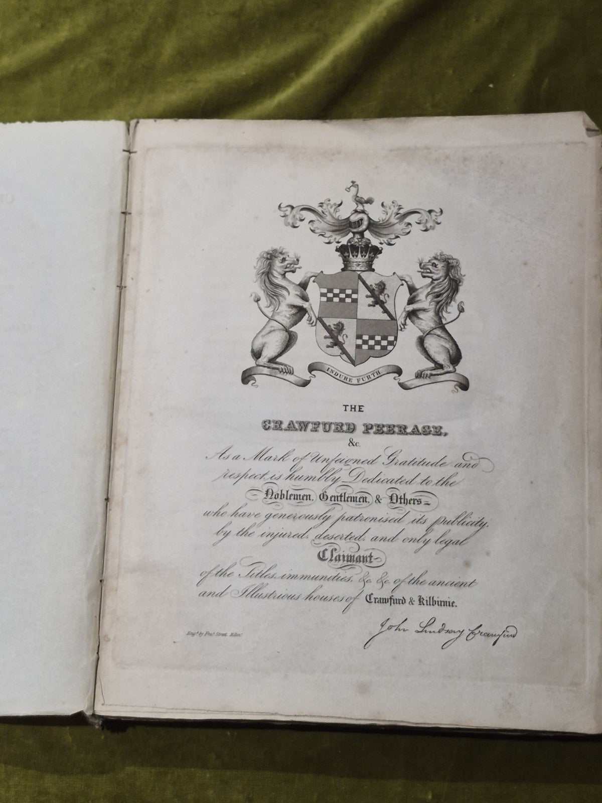 (unbound) The Crawfurd Peerage: With Other Particulars 18292