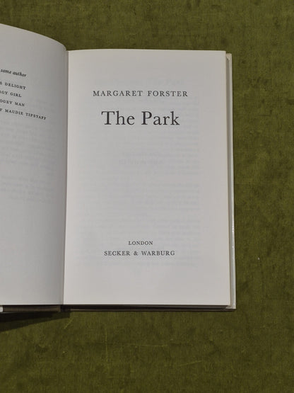 FORSTER, MARGARET The Park 1968 First Edition Hardcover with dust jacket.3