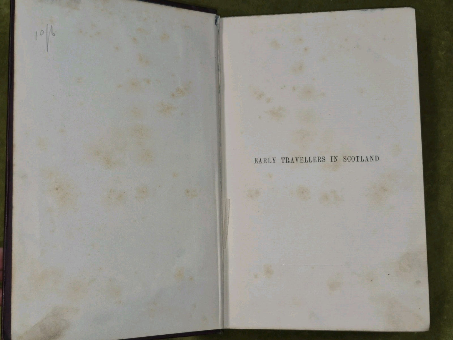 Early Travellers in Scotland Hume Brown David Douglas 18915