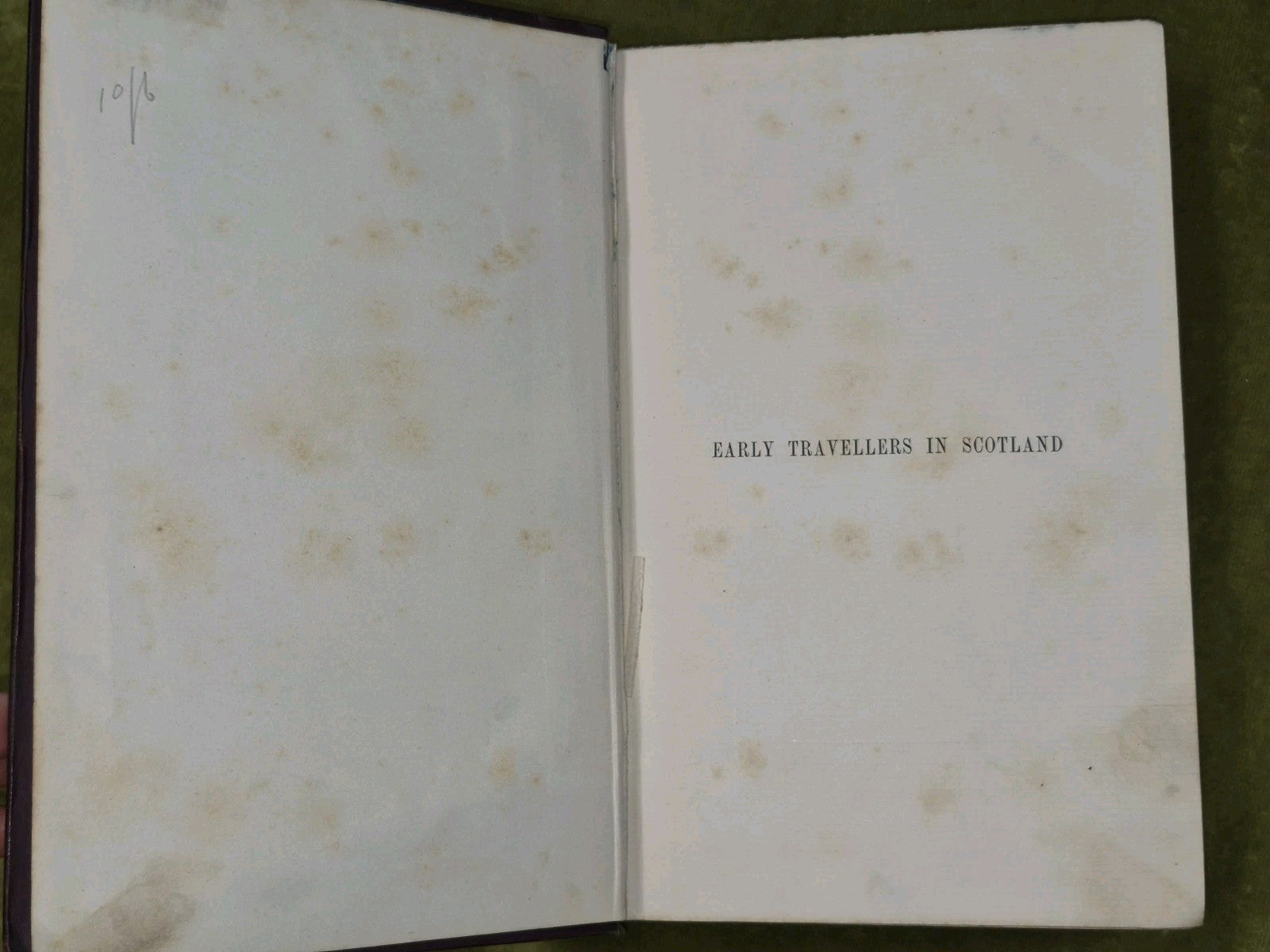 Early Travellers in Scotland Hume Brown David Douglas 18915