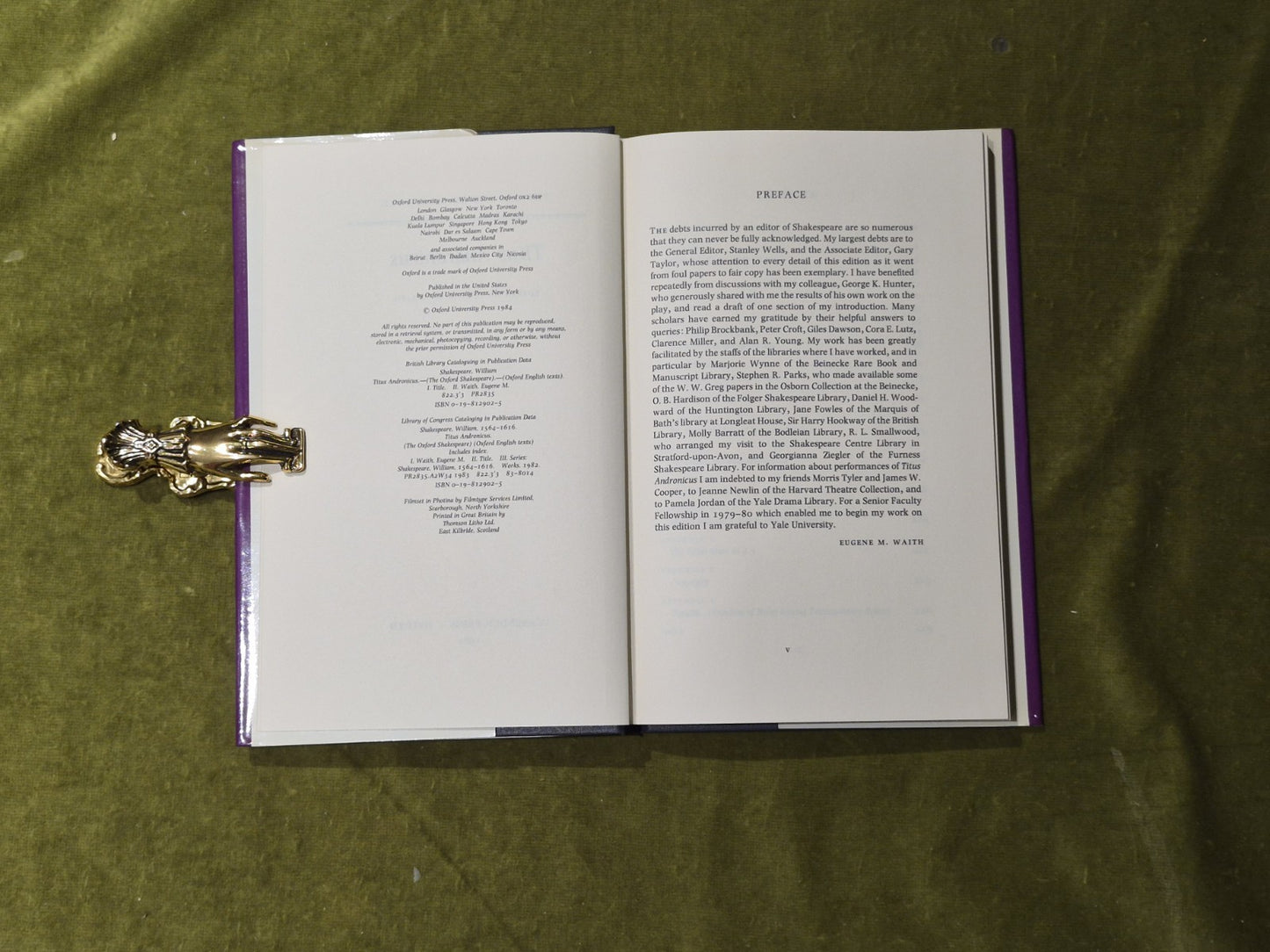 The Oxford Shakespeare - Titus Andronicus - Ed. Eugene M Waith VGC HB DJ5