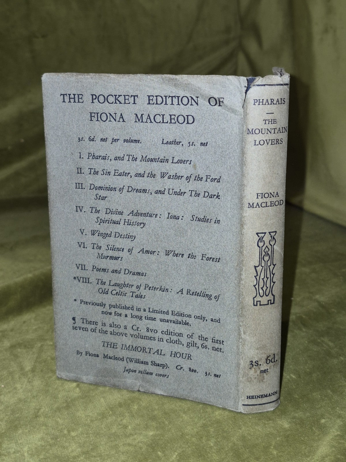 Fiona MacLeod William Sharp - Pharais & The Mountain Lovers 19311