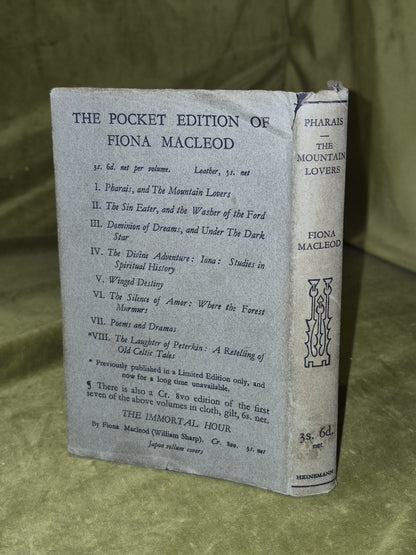 Fiona MacLeod William Sharp - Pharais & The Mountain Lovers 19311
