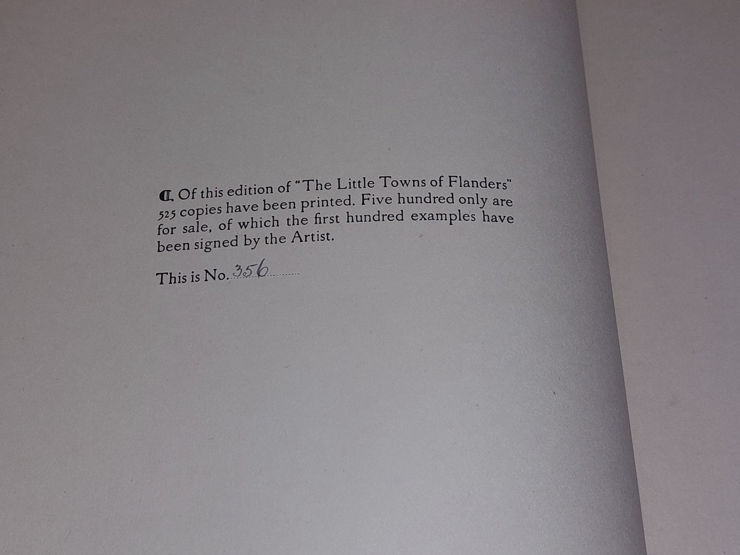 The Little Towns Of Flanders by Albert Delstsanche 1915 Limited 1st Edition Book3