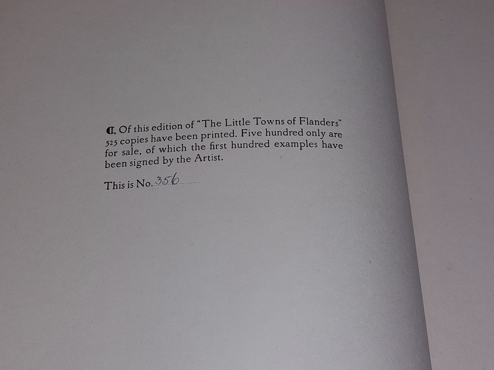 The Little Towns Of Flanders by Albert Delstsanche 1915 Limited 1st Edition Book3