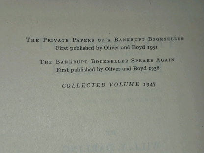 "The Bankrupt Bookseller" 1947 DARLING, Will. Y.5