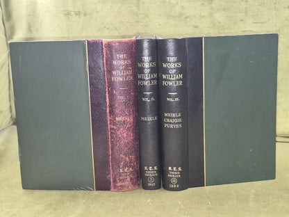 Works of William Fowler Scottish Text Society Complete Set 3 Vols 1914-19390